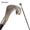 Kupfer Luxus Kobra Schlange Griff Mode Gehstock für Party Dekorative Gehhilfe Elegantes Krummstab Knauf Gehstock 94cm