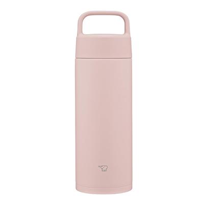 Zojirushi Mahobin Edelstahlbecher, Wasserflasche, 500 ml, Grifftyp, spülmaschinenfest, nahtlos, nur 2 Pflegepunkte, Pink, SM-RS50-PA