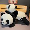Cute Black and White National Treasure Giant Panda Doll Plush Toy Lying Down Panda Throw Pillow Doll Rag Doll Birthday Gift