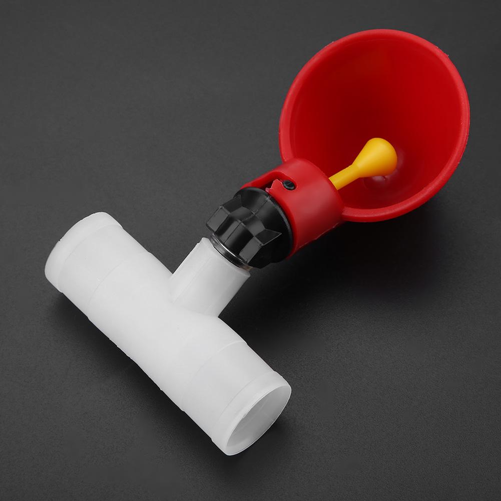 5Pcs Automatic Poultry Bird Water Drinking Dispenser Chicken Water Drinker Tool 20mm