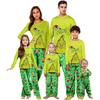 Parent-child Christmas Print Home Suit Long-sleeved Top And Pants