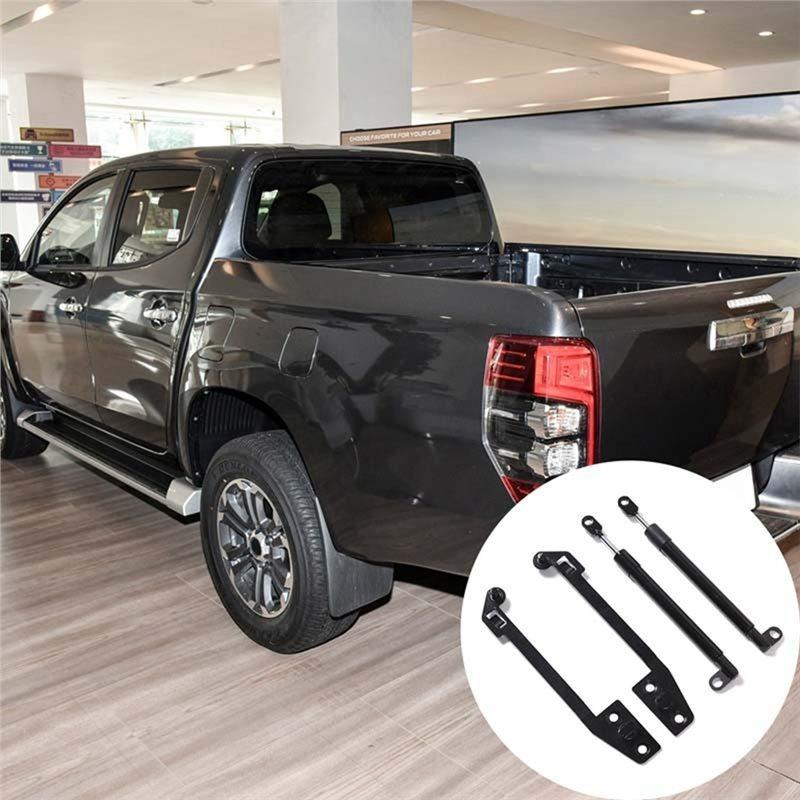 Efficientt-Car Trunk Fender Hydraulic Rod Set, 4-Piece Upgrade Kit For 2015- For Mitsubishi L200 Triton Slow Down Rod