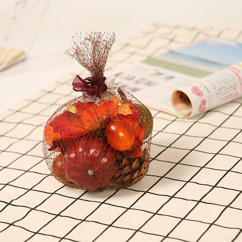 Thanksgiving Home Decoration Simulation Pumpkin Maple Leaf Bunch Thanksgiving Autumn Harvest Home Decorations J001