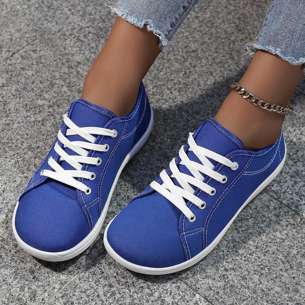 White Canvas Couple Sports Shoes Training Large Size Men Women Anti-Slip Wear-Resistant Gymnastics Performance Flat Heel
