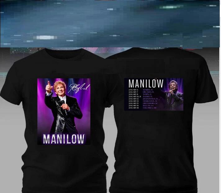HOT!!! Barry Manilow January 2026 US Tour Signature Shirt Multicolor Tee L