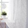 1Pcs 150x200cm Lace Curtain Floral Embroidered Window Drape Shades  Living Room Decoration