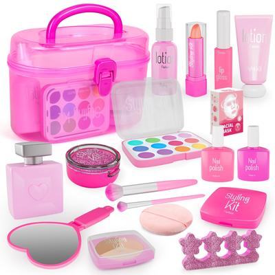 Makeup Set for Play House Makeup 18 Cosmetic Pretend No Elementary School Birthday Christmas Coffret Girls, Toys, Set, Set, Modeli, Pieces, Set, Play,