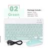 Hebrew Russian Korean Spanish Portable 10 Inch Wireless Keyboard and Mouse Set For iPad Samsung Huawei Tablet Laptop IOS Android