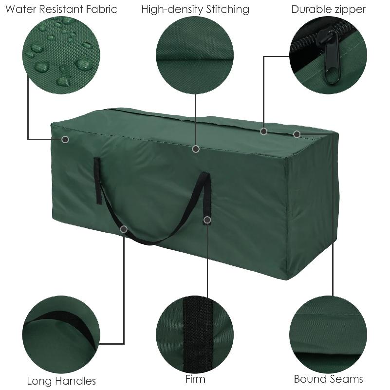 Borsa Porta Cuscini Grande Capacità Copertura Protettiva per Mobili Giardino Esterno Impermeabile Antipolvere Organizzatore Albero di Natale Nuovo