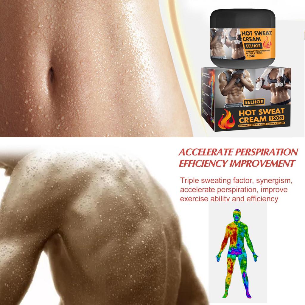 EELHOE Muscle Firming Cream 120g Boosts Workout Results, Sculpts Abs, Reduces Belly Fat, and Firms Skin.