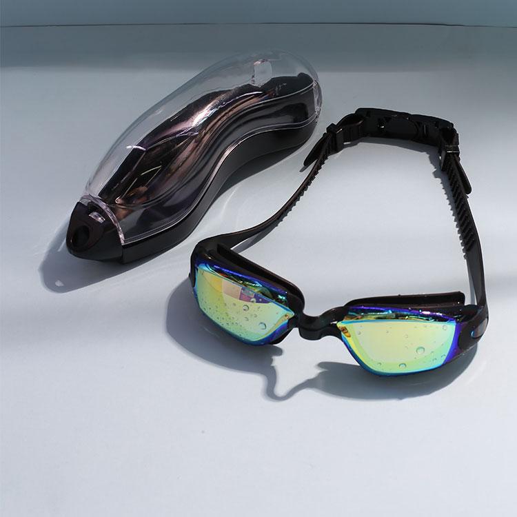 Best-Selling High Quality Optical Silicone Swimming Goggles Large Frame Waterproof Anti-Fog Anti-UV Protection PC Lens Universal чёрный