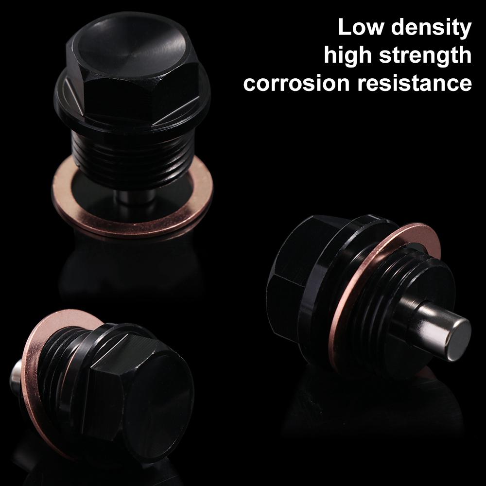 Magnetic Engine Drain Nut Bolt Aluminum Sump Nut Screw Magnetic Oil Drain Plugs  Auto Accessories