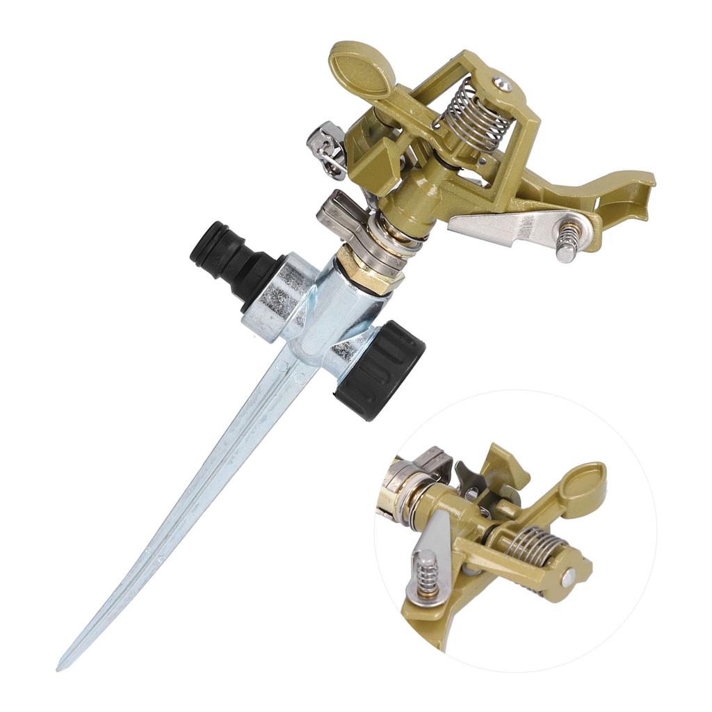 Automatic Sprinkler 360 Degrees  Rotation Water Sprinkler Watering Irrigation Tool for Lawn GardenMetal