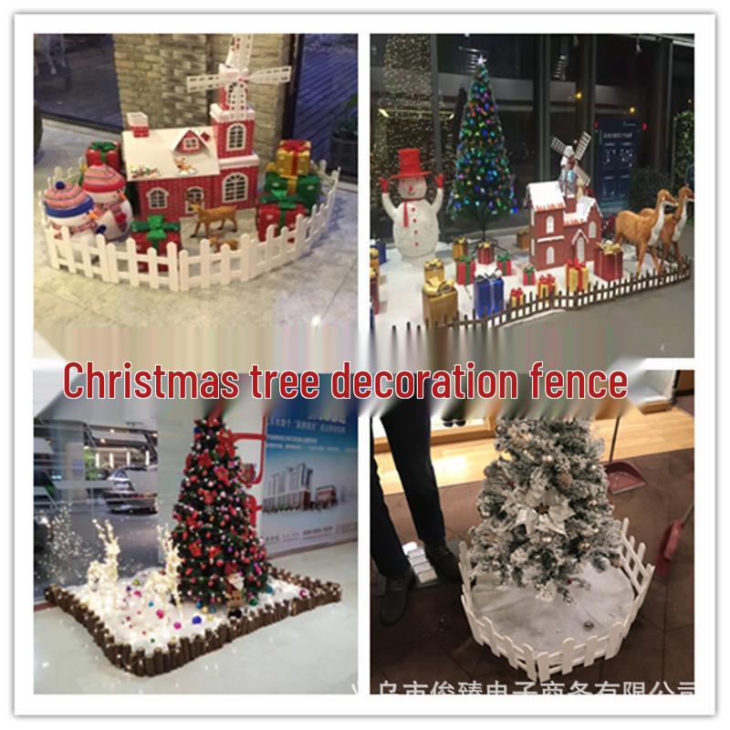 Holzzaun Lattenzaun Weihnachtsdekoration für Innen- & Außenbereich