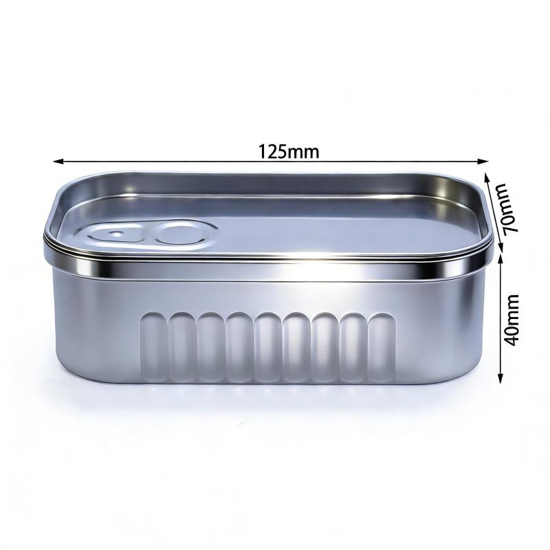 Sardine Can Shaped Storage Tin Box Space-Saving Small Storage Organizer for Closet Hair Accessories Socks Household Sundries