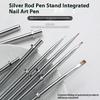 Silver Nail Art Painting Pen Brush High Quality Removable Nail Phototherapy Gel Pen Universal Nail Line Pen Manicure Art Tools