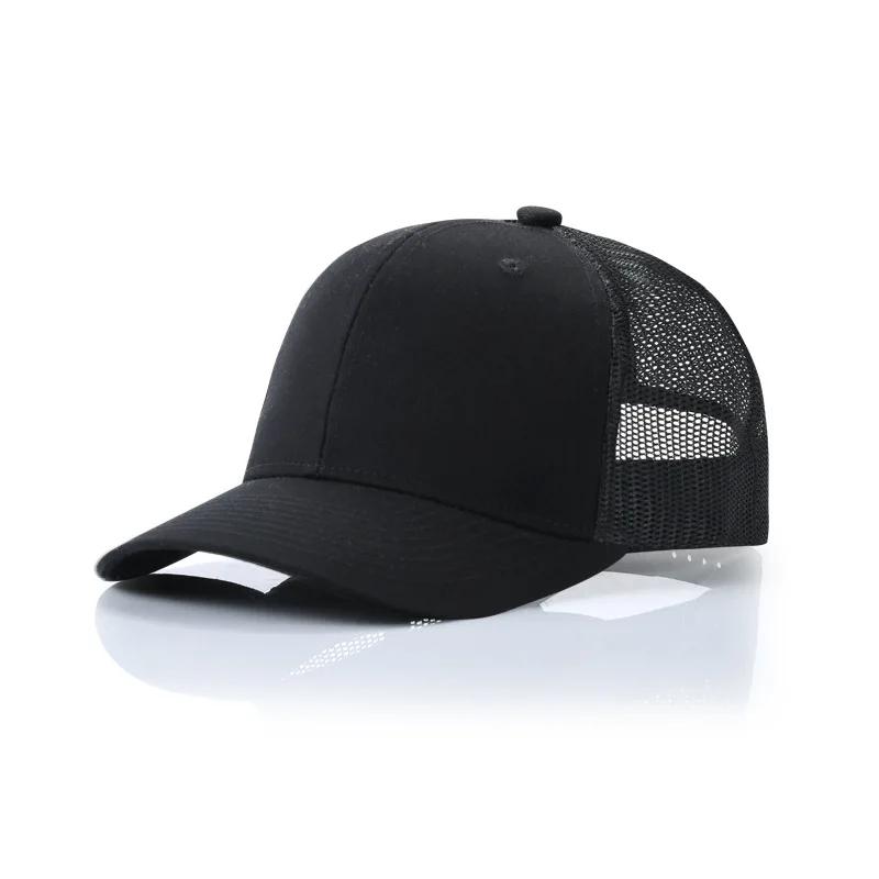 Custom Logo Print Embroidery Microbend Brim Snapback Hats New Adult Casual Acrylic Sports Mesh Hat Women Men Tennis Baseball Cap