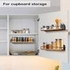 2 Pack Spice Rack Wall Mount Rustic Style Hanging Spice Organizer for Wall Kitchen Spice Storage