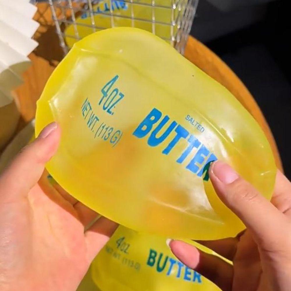 Non Rebound Butter Stick Squeezing Toy Plasticity Butter Stick Squishy Toy Office Desk Toy