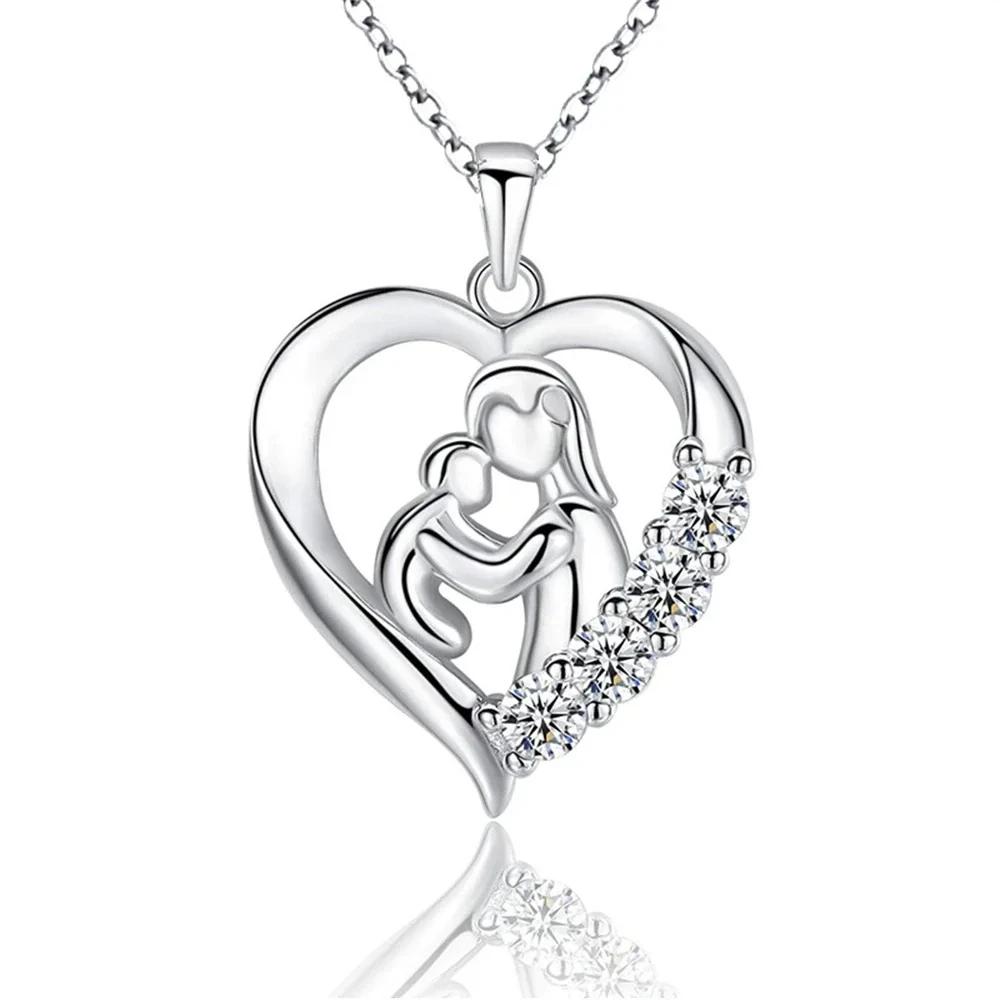 Trendy Heart Necklace for Men Women Hollow Love Pendant Clavicle Chain Choker Sweater Chain DIY BFF Party Family Jewelry Gifts