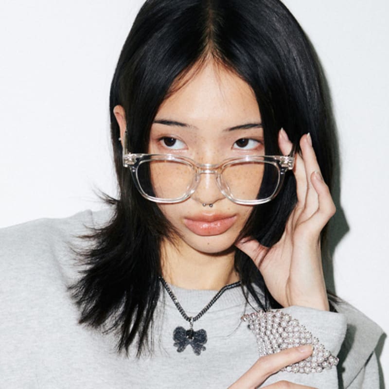 

MIKSHIMAI BOW SUGAR NECKLACE white