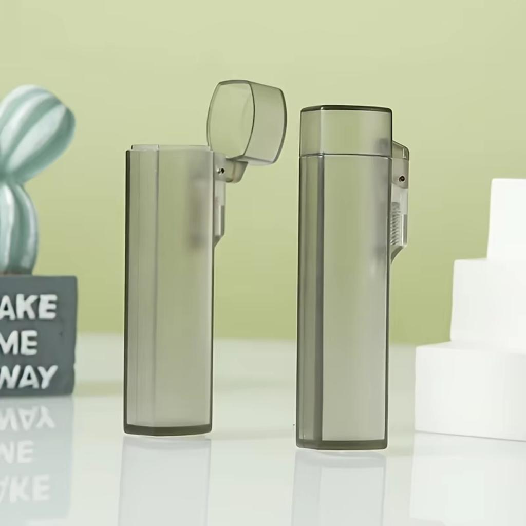 2pcs Portable Plastic Toothpick Case - Clear Toothpick Holder for Outdoor Travel, Kitchen, and Restaurant Supplies