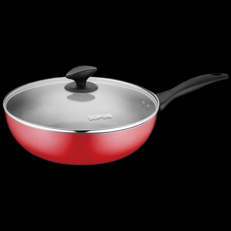 Supor 28cm Easy Clean Aluminum Alloy Frying Wok Pan
