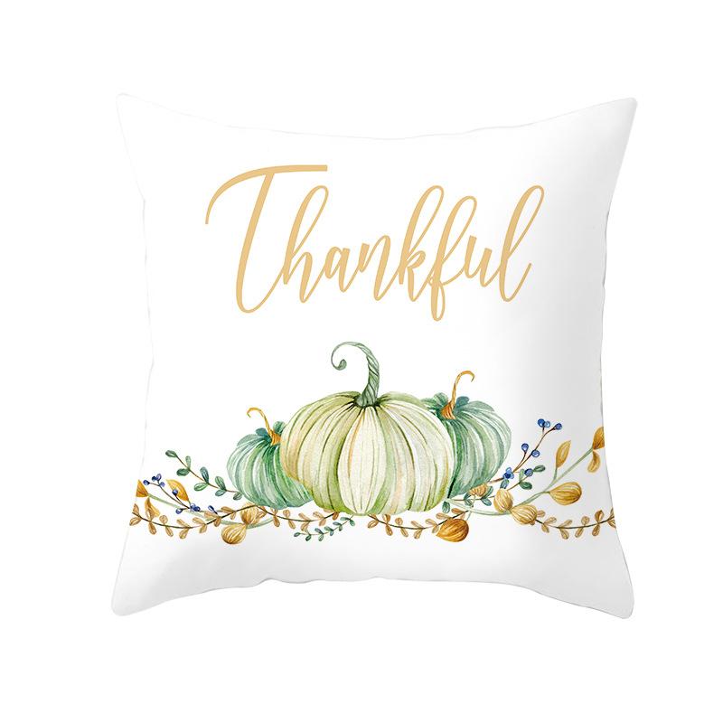New Thanksgiving Pillow Cover Thanksgiving Harvest Pumpkin Home Cushion Cover