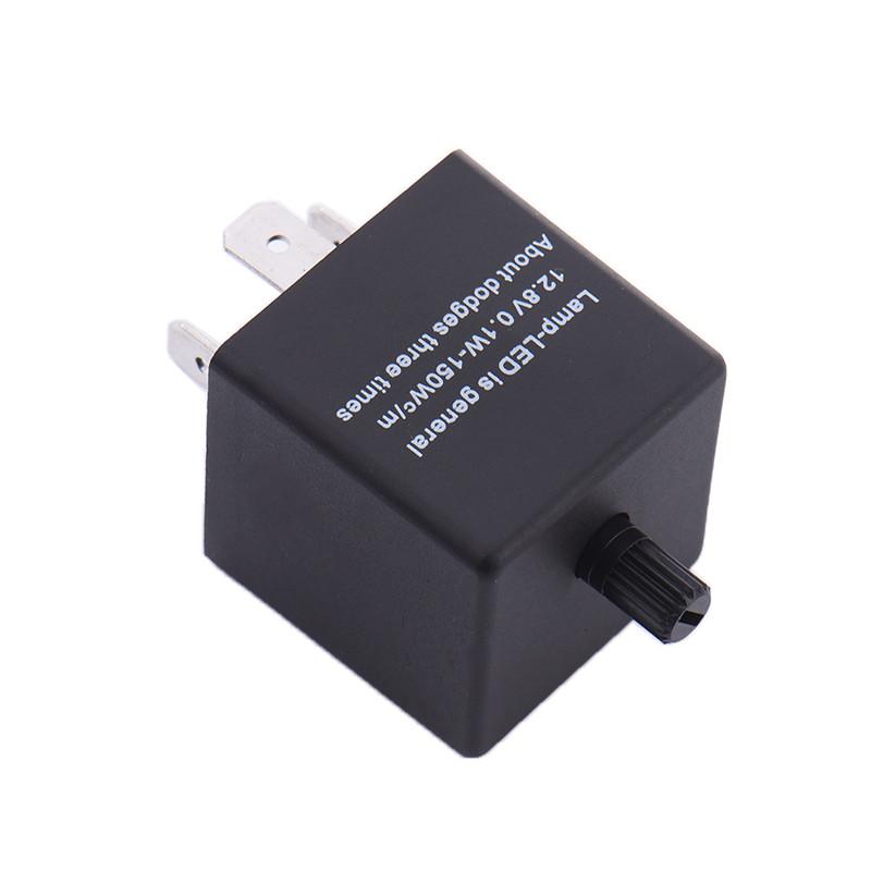3-Pin CF14 Adjustable Frequency LED Flasher Relay Automotive Motorcycle Turn Signal Relay Flash Fix Motorbike Fix Indicator