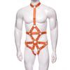 Men's Adjustable Elastic Open-Crotch Bodysuit for SM Training