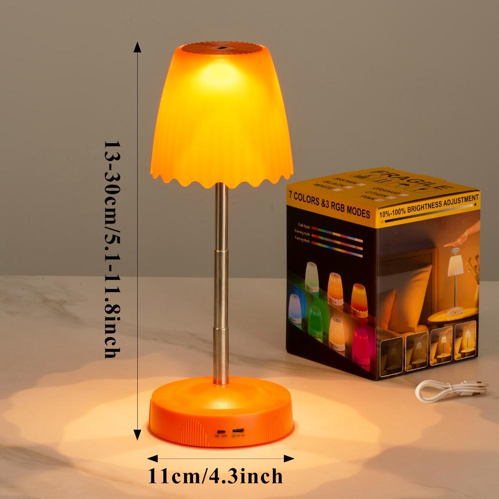 Height Brightness Adjustment Cordless Table Lamp Rechargeable Room Decoration Light  Bedroom