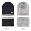 Men's Women's Winter Beanie Scarf Set Warm Knit Hat Thick