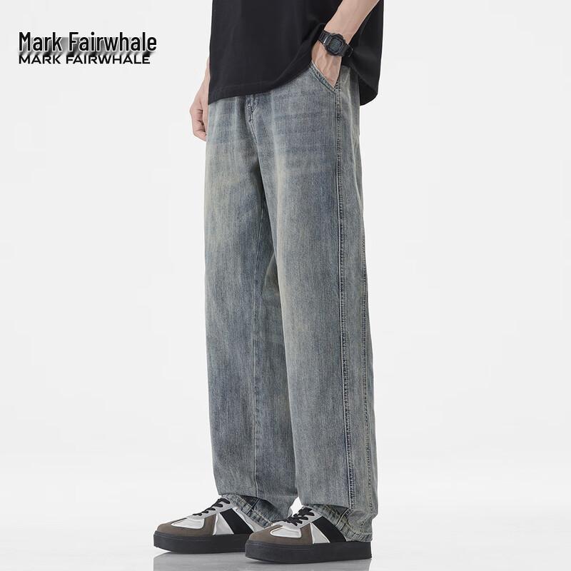 

Mark Fairwhale Men s Loose Straight Leg Cotton Jeans 31