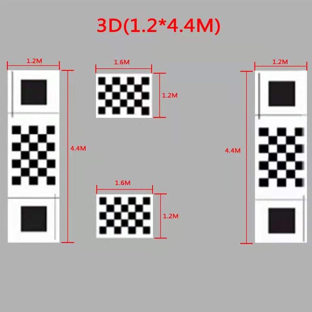 Samochodowa panoramiczna 3D 2D Ściereczka do kalibracji System widoku z lotu ptaka 360 stopni Ściereczka do debugowania Specjalna 4 sztuki/zestaw