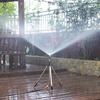 Lawn Tripod Sprinkler 360 Degree Sprinkler Stand Tripod Outdoor Adjustable Height Watering Equipment For Yard Flower Bed
