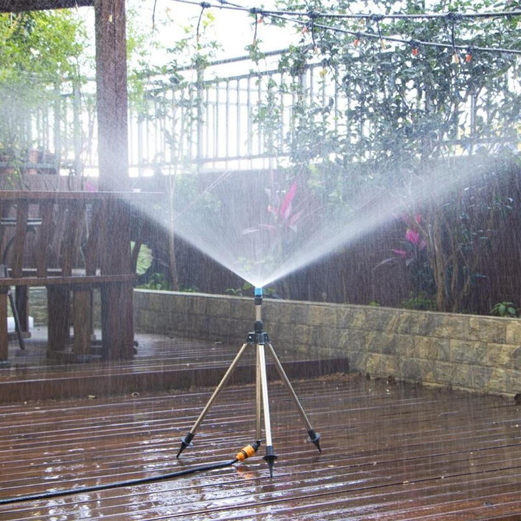 Lawn Tripod Sprinkler 360 Degree Sprinkler Stand Tripod Outdoor Adjustable Height Watering Equipment For Yard Flower Bed