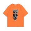Rapper Ken Carson Kitty Print T Shirt Regular Men Hip Hop Loose Tshirt Male Fashion Cotton Street Tees Funny Men's Short Sleeve