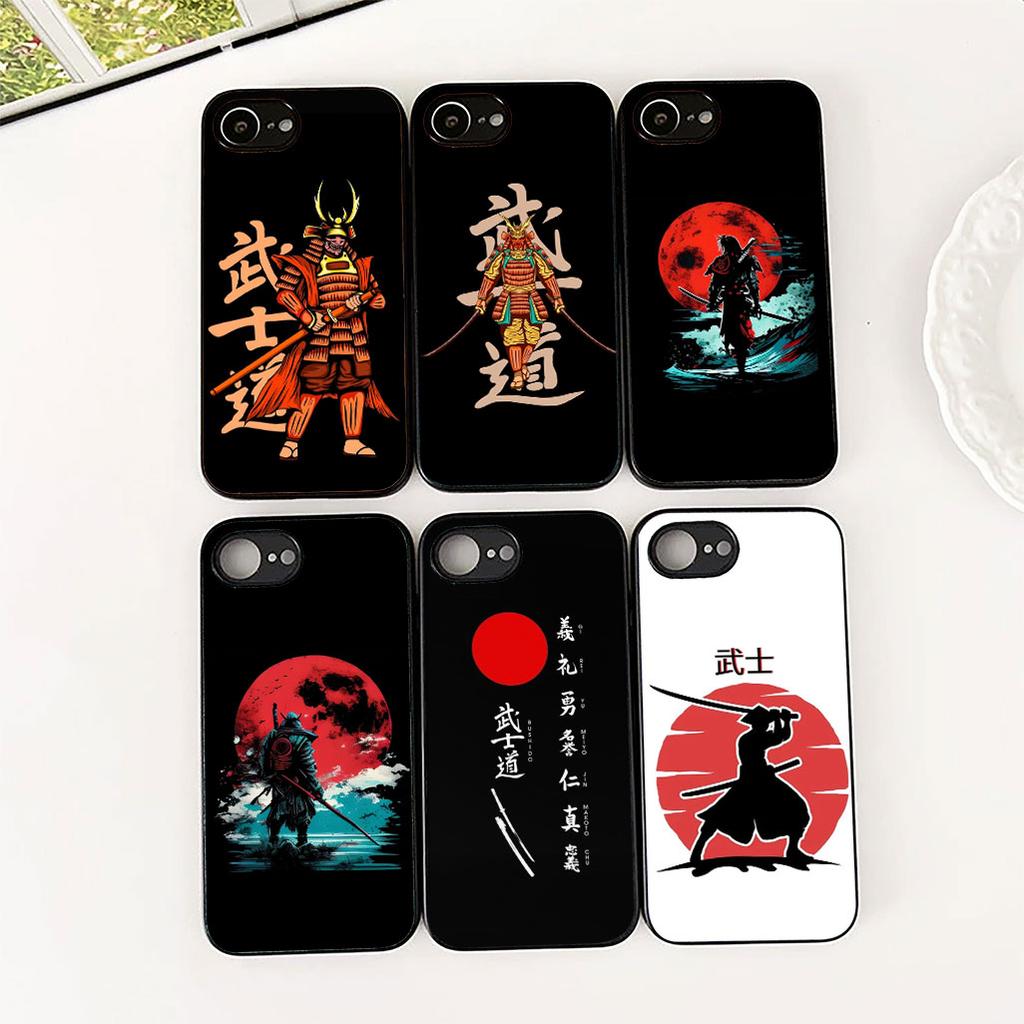 Protective Cover for Apple iPhone 17 Pro XS Max Air 6 7 8 Plus 5 + SE 2022 SE2 16E Casing Phone Case Bushido Samurai Yin Yang