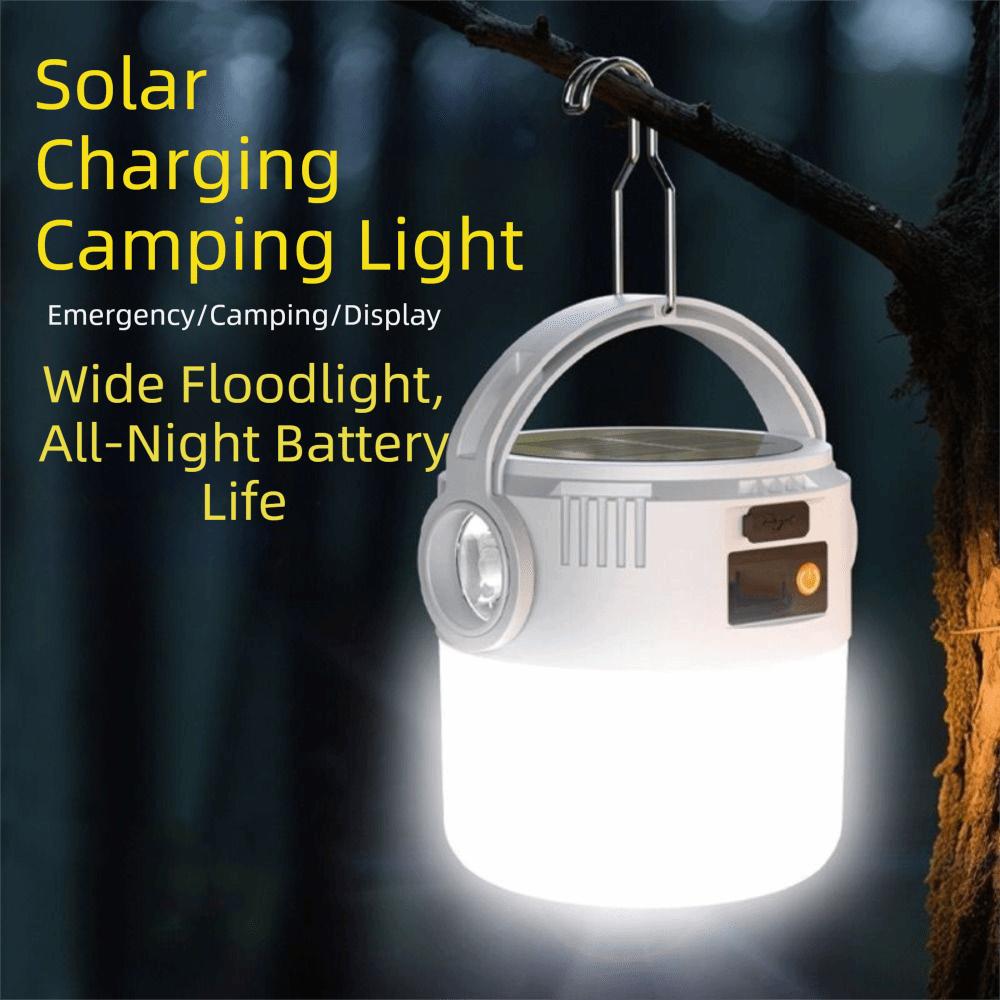 LED Light Solar Powered Light IP55 Waterproof Ultra Bright Camping Light Multi Functional USB Rechargeable Hanging Lantern