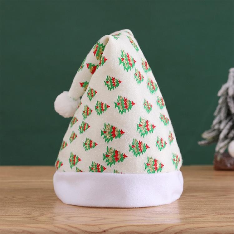 Cute Children Christmas Hat Plush Santa Hat for Casual Birthday Festival Photo
