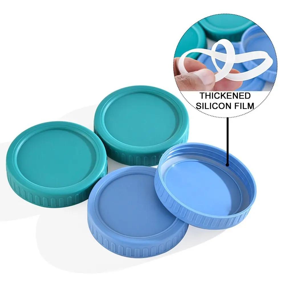 8pcs Universal Mason Jar Lids Reusable Bottle Cover Practical Wide Mouth Jar Lid  Coffee Shop