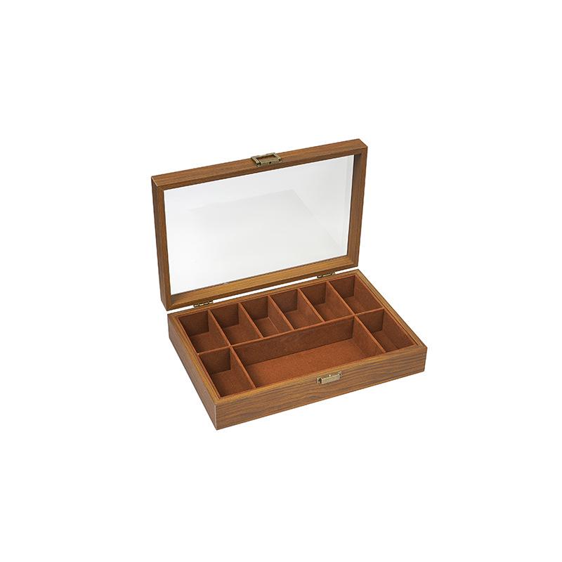 High-Grade European Solid Wood Jewelry Box with Compartments for Rings and Necklaces