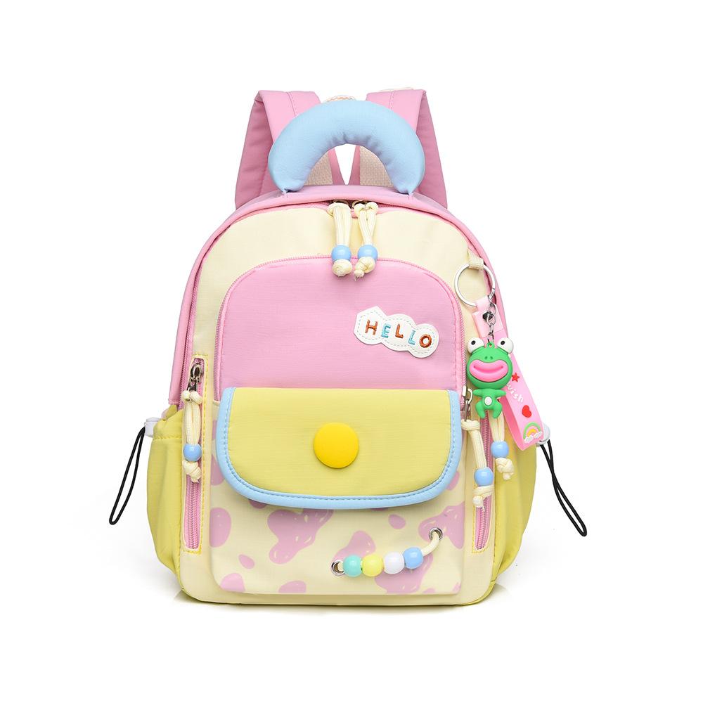 Schoolbag Korean version fashion color matching kindergarten schoolbag lightweight cute backpack preschool boy girl backpack