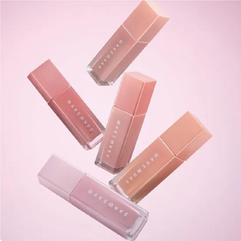 WAKEMAKE Liquid Blusher Warm Tone Clear Tone Cheek Sheer Glow x2 01 Silky Lavender [Finger Puff Special]