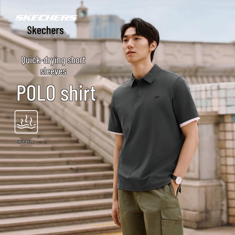 Skechers Men s Moisture-Wicking Polo Shirt P226M183 XL