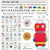 My Robot Daily Calendar,Montessori Felt Story Board,Toddler Early Daily Activities Learning Table for Preschool Classroom