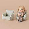 1/12 Scale BJD Doll Single Sofa for Role-Playing Miniature Dollhouse Furniture