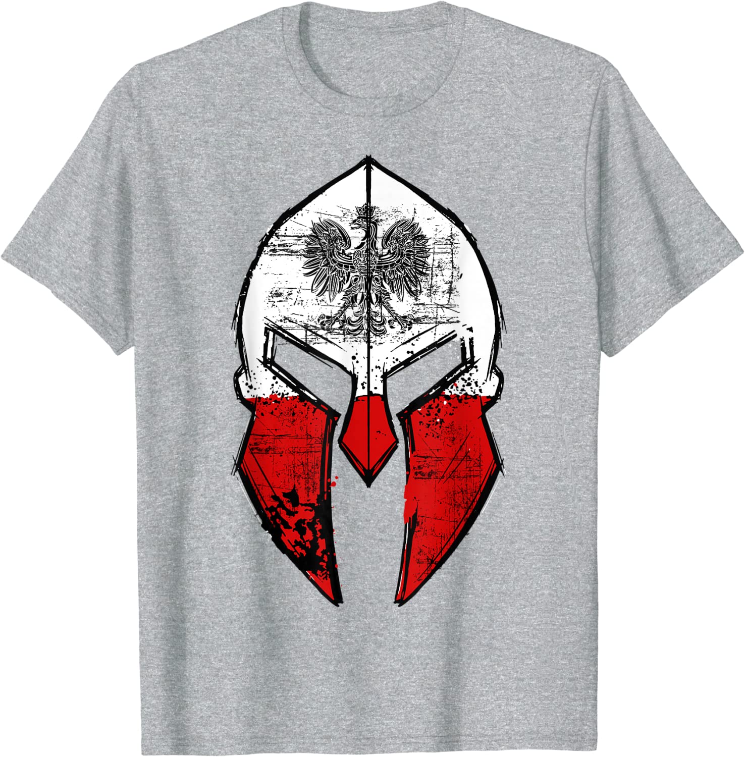 Polska Sparta Helmet Polish Eagle Poland Men TShirt Short Sleeve Casual Cotton ONeck Summer Shirt Size S3XL S