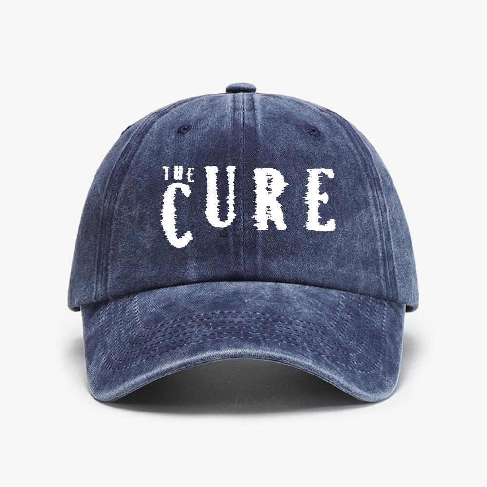 The Cure Cap Washed Distressed Denim Caps for Unisex Summer Women Baseball Cap Fashion Casual Adjustable Snapback Hats