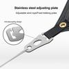 Stainless Steel Wind Rope Buckle Heavy Duty Outdoor Camping Hiking Backpacking Tent Canopy Guyline Cord Adjuster Board Rope Tensioner
